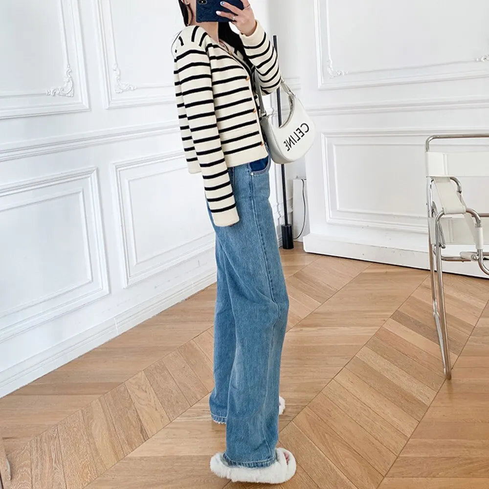 Stripes Sweater Cardigan