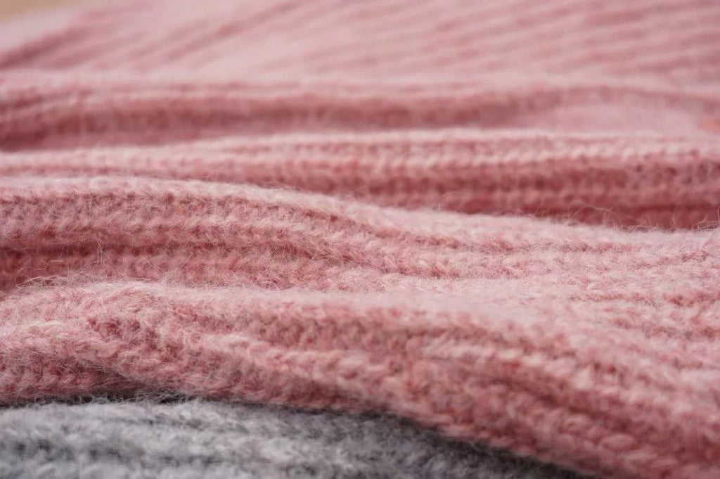 Alpaca Blend Round Neck Cardigan