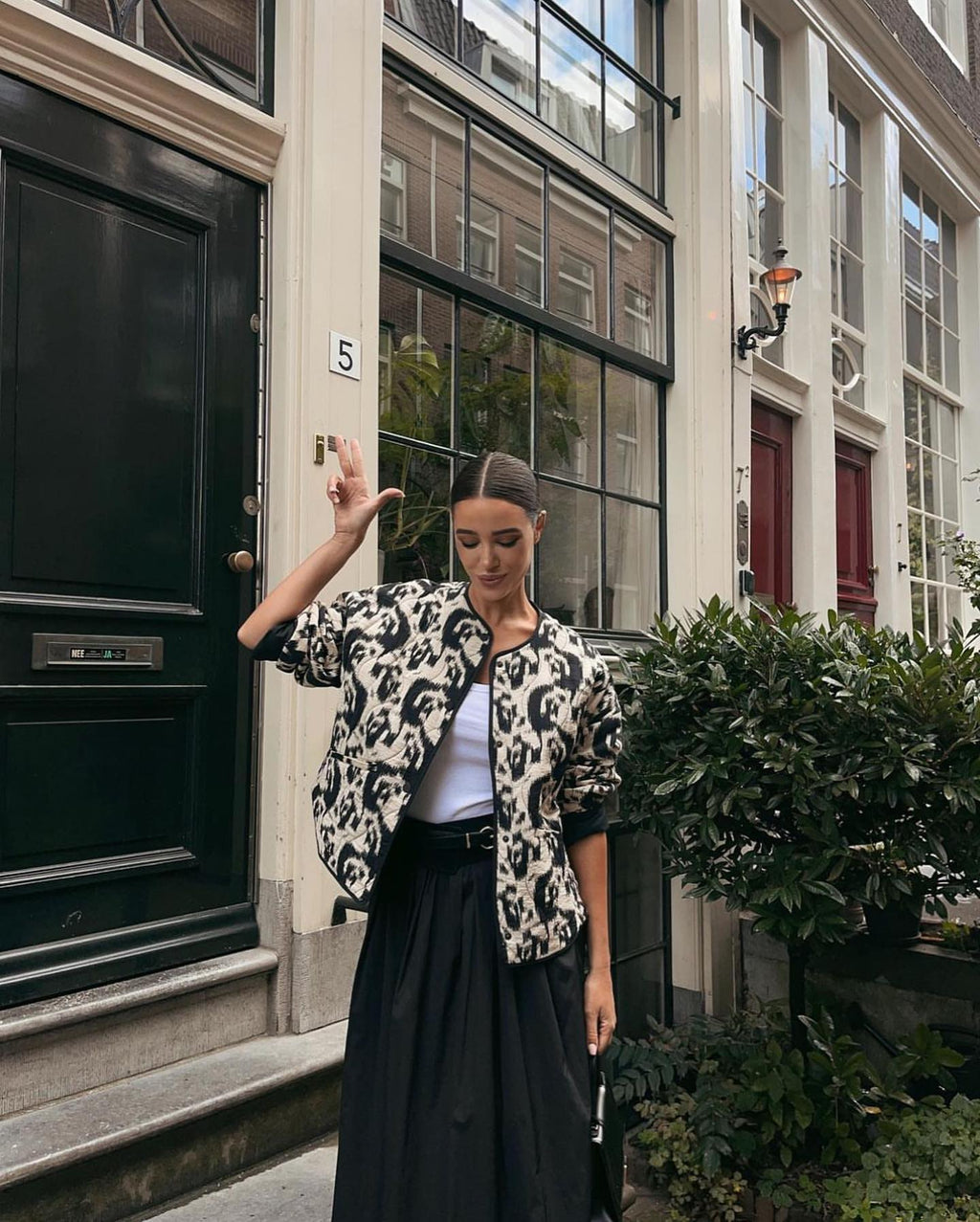 Print Quilted Boho Jacket