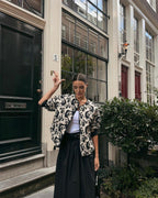 Print Quilted Boho Jacket