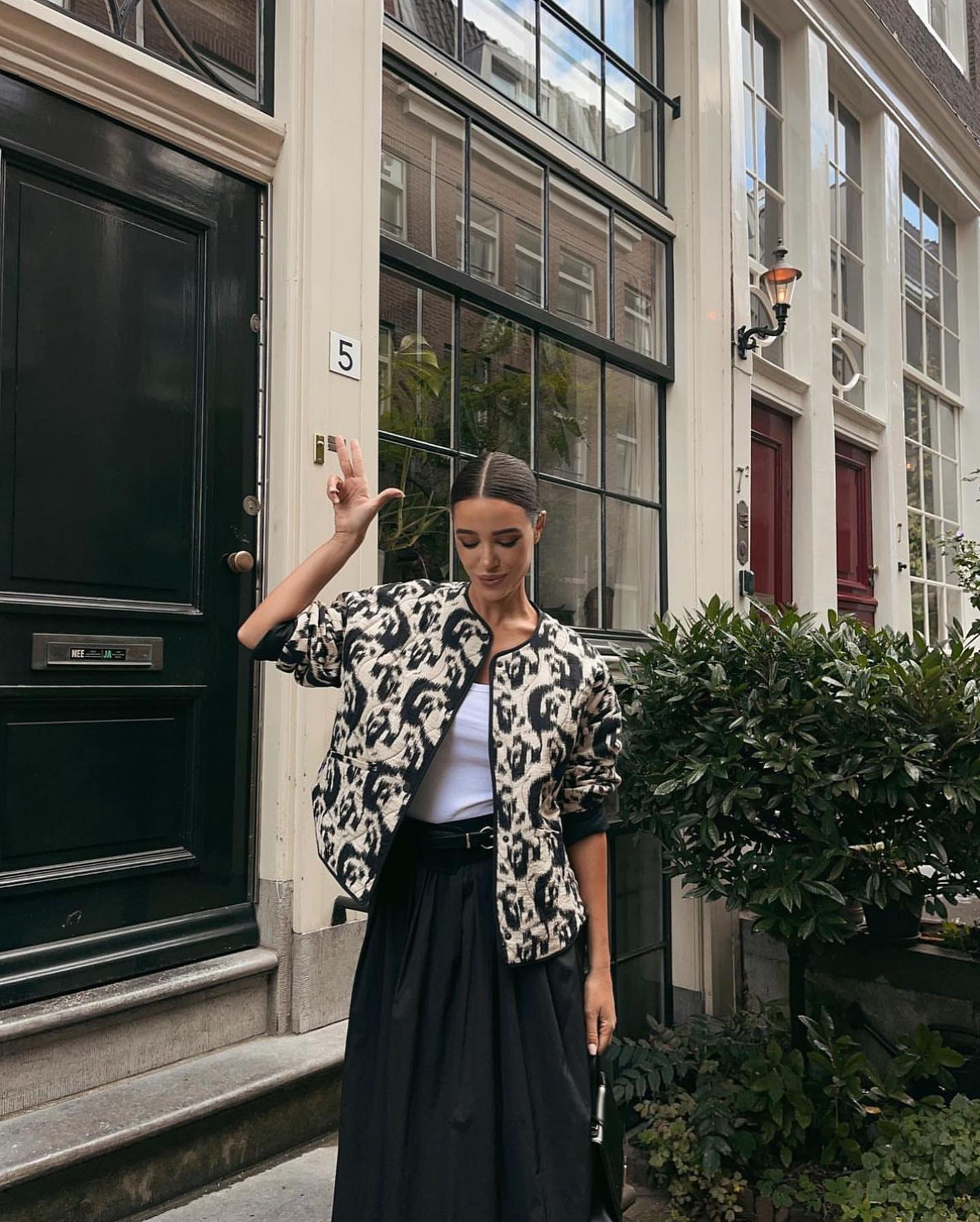 Print Quilted Boho Jacket