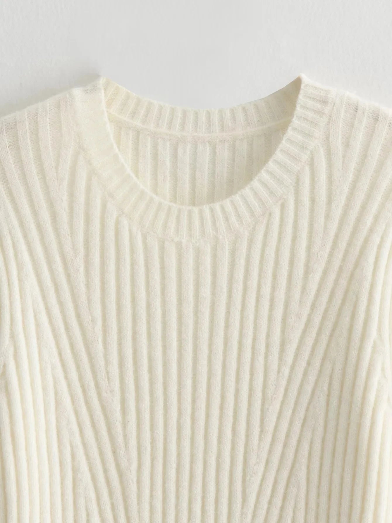 Ribbed Knitted Mini Dress