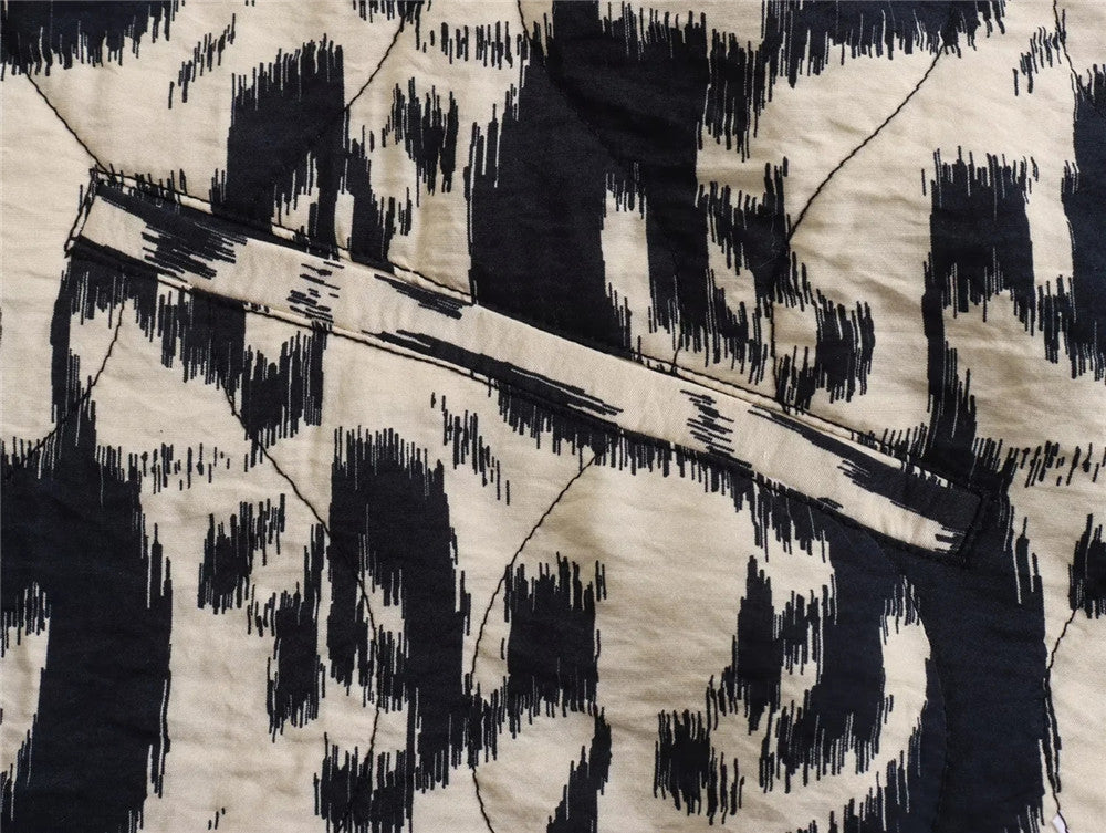 Print Quilted Boho Jacket