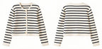 Stripes Sweater Cardigan