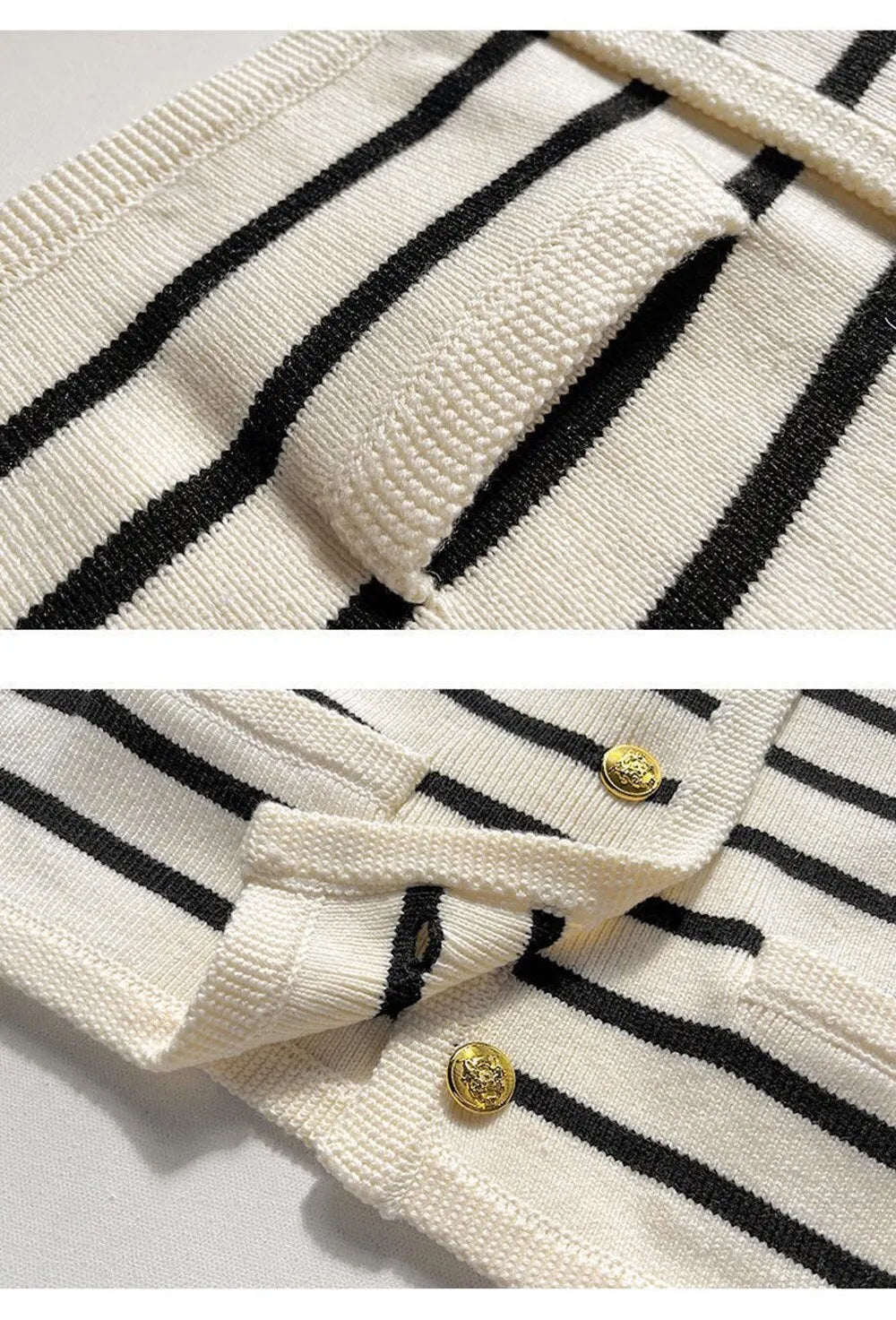 Stripes Sweater Cardigan