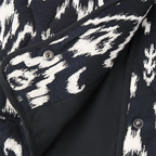 Black Print Quilted Boho Jacket