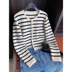 Stripes Sweater Cardigan
