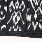 Black Print Quilted Boho Jacket