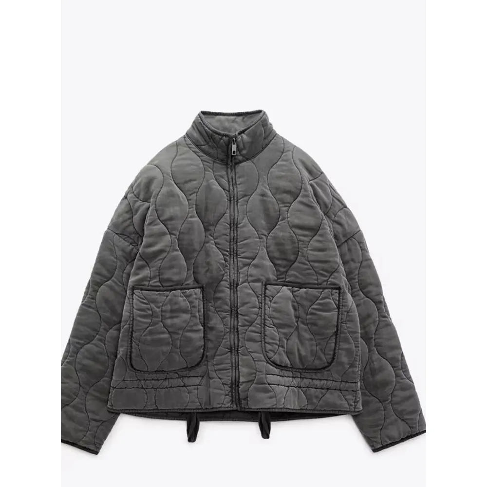 Washed Cotton Quilted Jacket