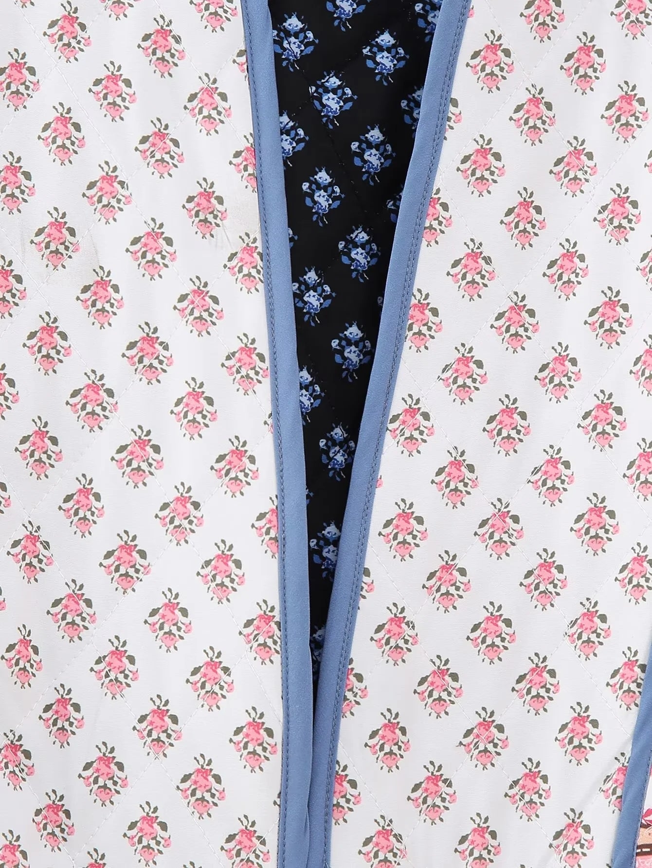 Reversible Quilted Patchwork Oversized Cropped Boho Jacket