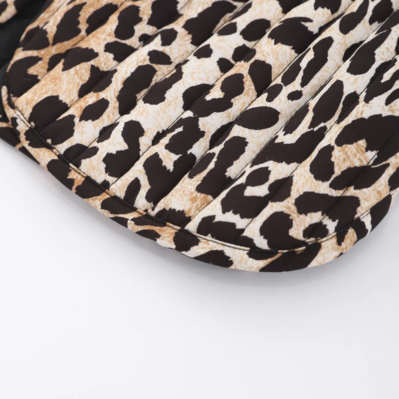 Leopard Print Gilet with Ties