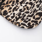 Leopard Print Gilet with Ties