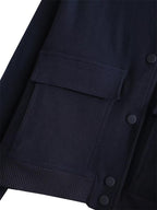 Oversized Bomber Cropped Shoulder Padded Jacket