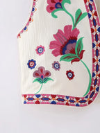 Embroidered Gilet Waistcoat