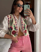 embroidered vest