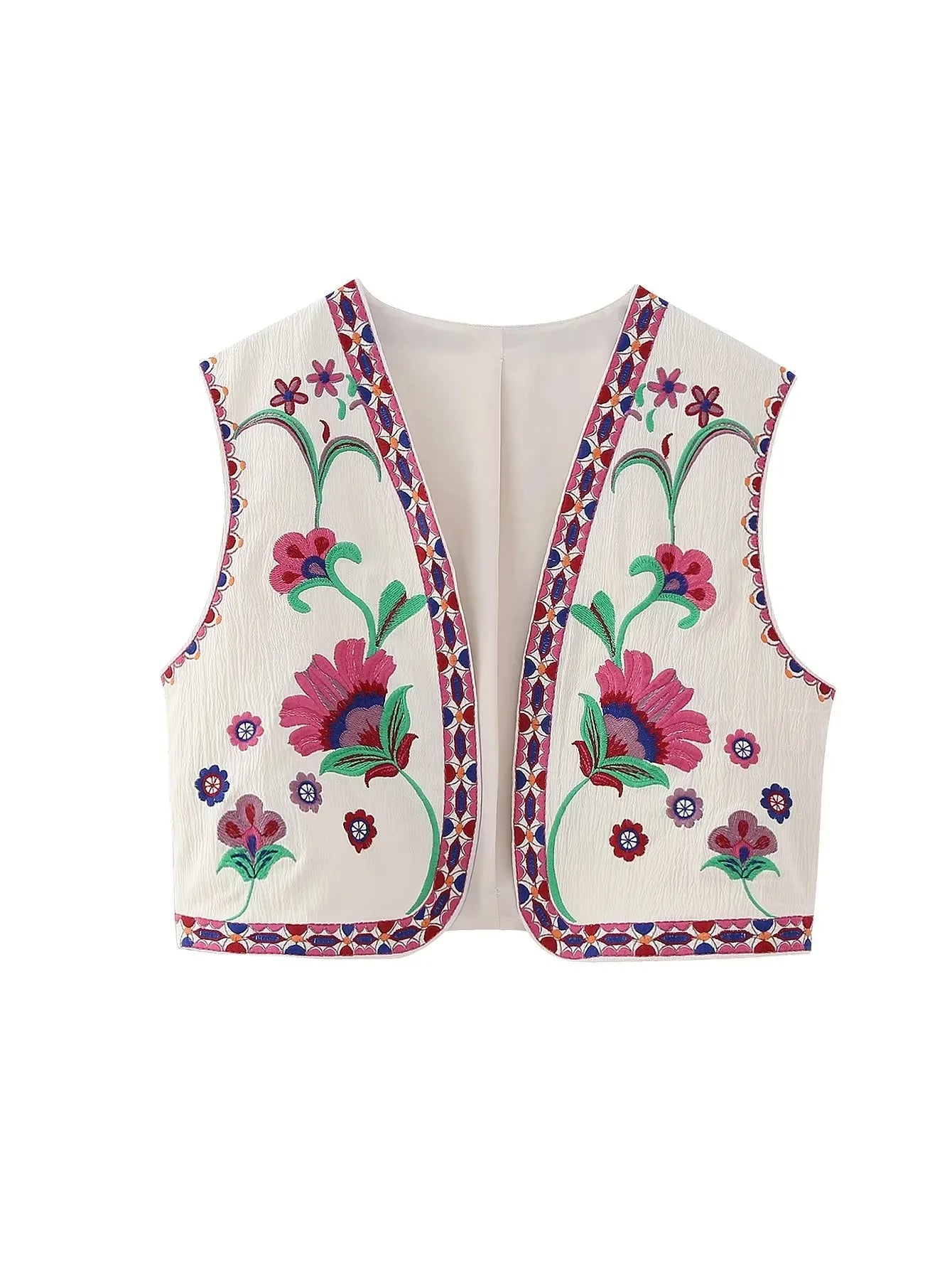 Embroidered Gilet Waistcoat
