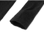 See Through Shoulder Padded Sweater