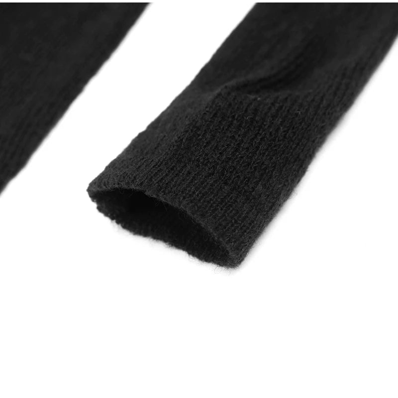 See Through Shoulder Padded Sweater