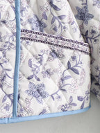 Blue Boho Reversible Paisley Cropped Jacket