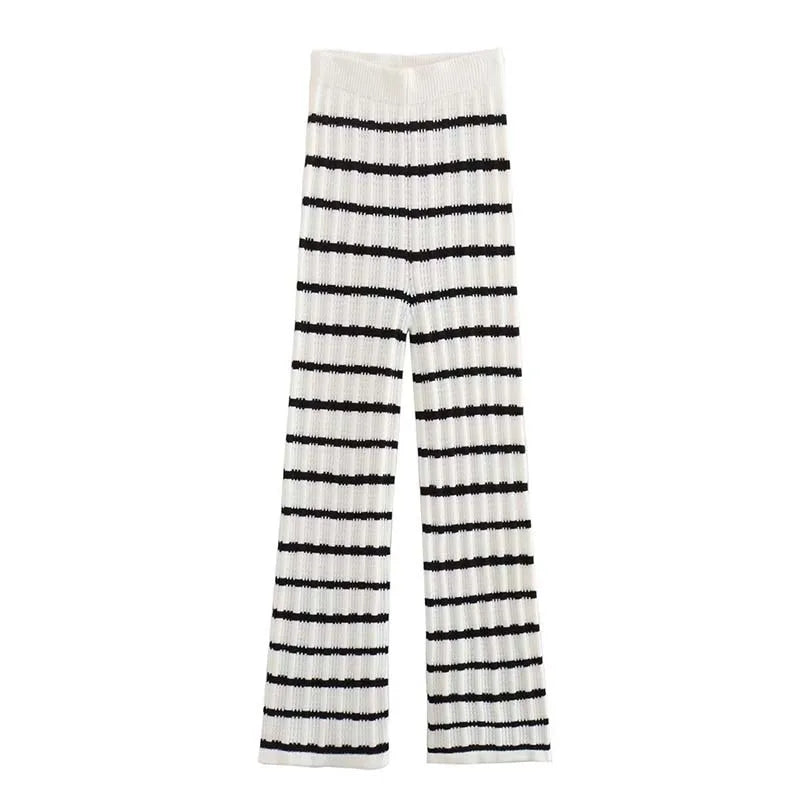 Stripes Knit Trousers