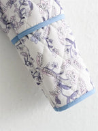 Blue Boho Reversible Paisley Cropped Jacket