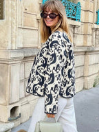 Print Quilted Boho Jacket