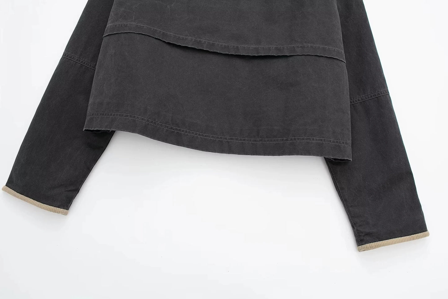 Canvas Jacket with Corduroy Collar