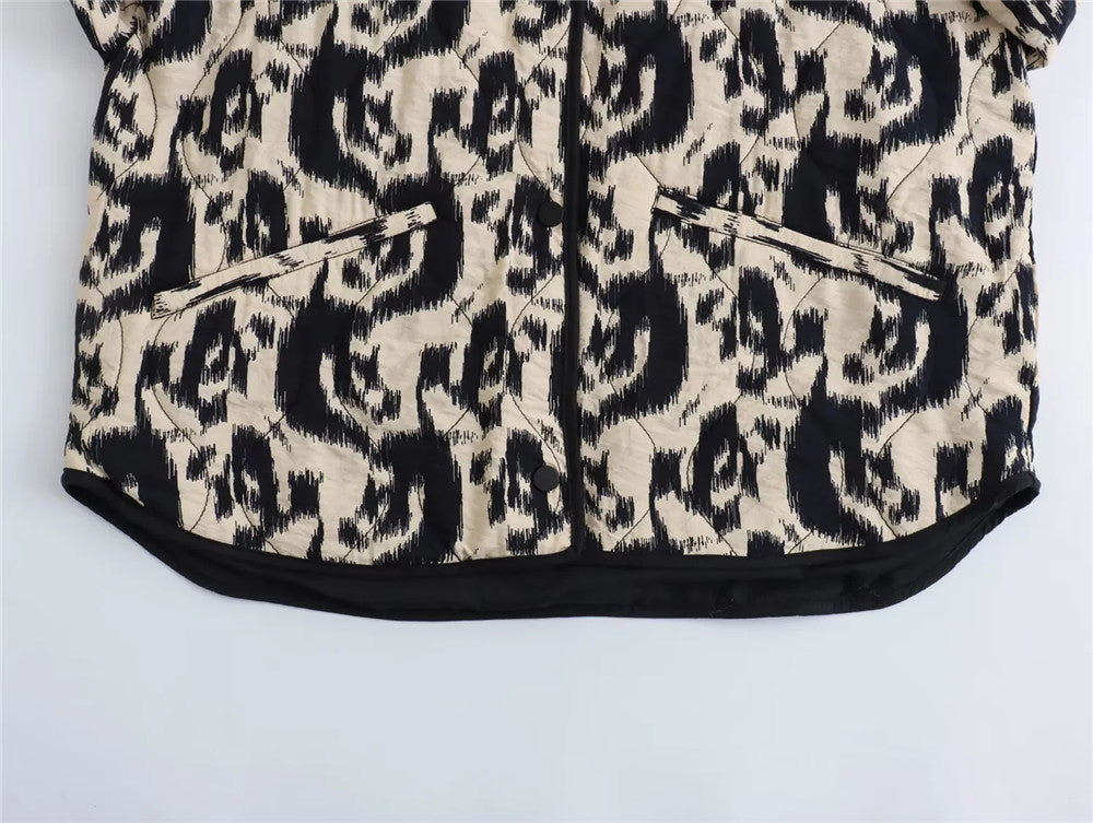 Print Quilted Boho Jacket