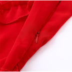 Ruffles Chiffon Long Dress