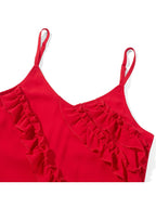 Ruffles Chiffon Long Dress