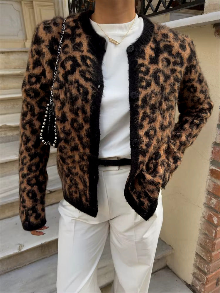 New Leopard Cardigan