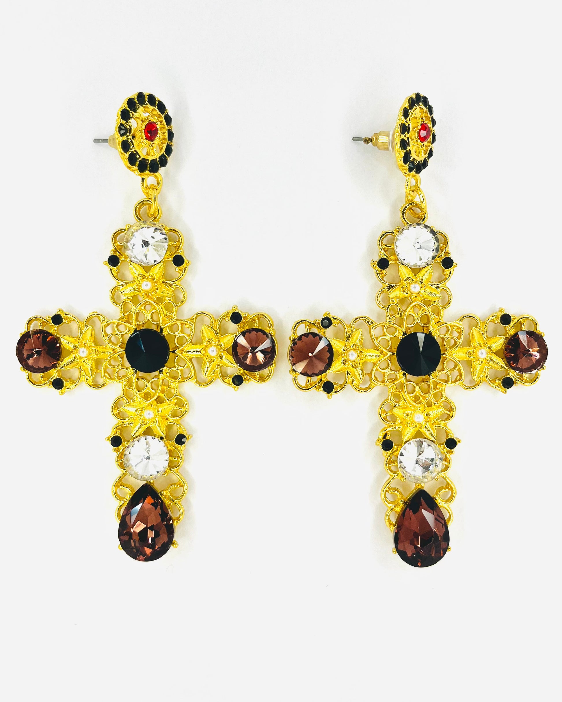 Dolce and gabbana hot sale cross earrings